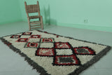 Vintage Moroccan Runner Rug – 2.3 x 5.5 FT | Handwoven Diamond Pattern