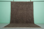 Large Moroccan Rug – 9 x 13.3 FT – Deep Brown High-Pile Rug