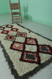 Vintage Moroccan Runner Rug – 2.3 x 5.5 FT | Handwoven Diamond Pattern