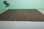 Large Moroccan Rug – 9 x 13.3 FT – Deep Brown High-Pile Rug