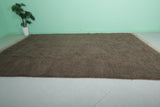 Large Moroccan Rug – 9 x 13.3 FT – Deep Brown High-Pile Rug