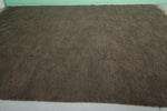 Large Moroccan Rug – 9 x 13.3 FT – Deep Brown High-Pile Rug