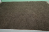 Large Moroccan Rug – 9 x 13.3 FT – Deep Brown High-Pile Rug