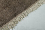 Large Moroccan Rug – 9 x 13.3 FT – Deep Brown High-Pile Rug