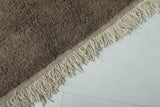Large Moroccan Rug – 9 x 13.3 FT – Deep Brown High-Pile Rug