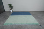 Moroccan Rug 8.1 X 9.1 Feet - Dual-Toned Blue & Mint