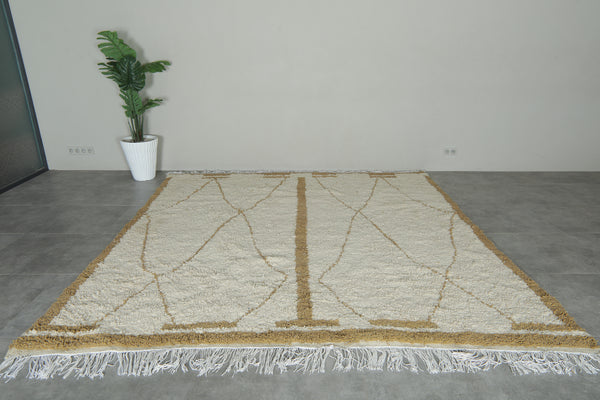 Handmade Moroccan wool rug - 9.1 FT X 9.5 FT
