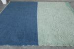 Moroccan Rug 8.1 X 9.1 Feet - Dual-Toned Blue & Mint