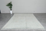 Minimalist Berber Rug 8 x 10.2 ft - Soft Neutral Tones