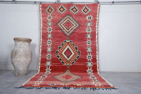 Moroccan vintage rug 5.6 X 10.4 Feet