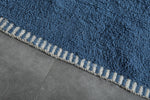 Moroccan Rug 8.1 X 9.1 Feet - Dual-Toned Blue & Mint