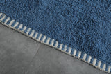 Moroccan Rug 8.1 X 9.1 Feet - Dual-Toned Blue & Mint