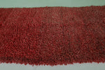 Authentic All-Wool Red Moroccan Berber Rug - Luxurious Handmade Design