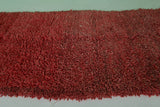 Authentic All-Wool Red Moroccan Berber Rug - Luxurious Handmade Design