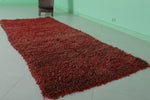 Authentic All-Wool Red Moroccan Berber Rug - Luxurious Handmade Design