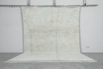 Minimalist Berber Rug 8 x 10.2 ft - Soft Neutral Tones