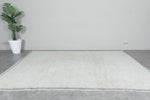 Minimalist Berber Rug 8 x 10.2 ft - Soft Neutral Tones