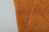 Small Moroccan Rug - Bright Orange Handmade Berber | 2.1 x 3.4 ft