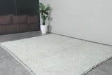 Minimalist Berber Rug 8 x 10.2 ft - Soft Neutral Tones