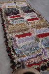 Vintage Moroccan Boucherouite Rug – 2.2 x 5.5 ft | Unique Handmade Berber Carpet