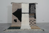 6 X 7.9 FT Moroccan Rug - Modern Abstract Design with Neutral Tones