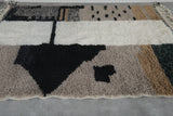 6 X 7.9 FT Moroccan Rug - Modern Abstract Design with Neutral Tones