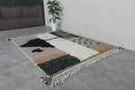 6 X 7.9 FT Moroccan Rug - Modern Abstract Design with Neutral Tones