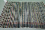 Handwoven Kilim 4.4 FT x 6.5 FT – Authentic Moroccan Wool Rug