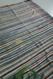 Handwoven Kilim 4.4 FT x 6.5 FT – Authentic Moroccan Wool Rug