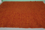 Large Orange Moroccan Rug - Handcrafted Wool Berber | 8.1 x 10.8 ft