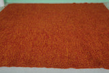 Large Orange Moroccan Rug - Handcrafted Wool Berber | 8.1 x 10.8 ft