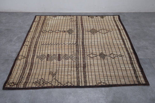 Square tuareg rug 4.4 X 4.4 Feet