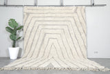Handmade Moroccan Wool Rug | 8.5 FT X 10.4 FT with Geometric Design
