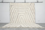Handmade Moroccan Wool Rug | 8.5 FT X 10.4 FT with Geometric Design