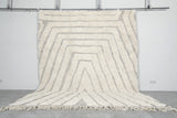 Handmade Moroccan Wool Rug | 8.5 FT X 10.4 FT with Geometric Design
