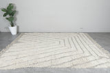 Handmade Moroccan Wool Rug | 8.5 FT X 10.4 FT with Geometric Design