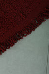 Small Red Moroccan Berber Rug 1.7 FT X 3.2 FT | Cozy Handmade Decor