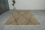 Handcrafted Brown Trellis Rug – Custom Moroccan Rug