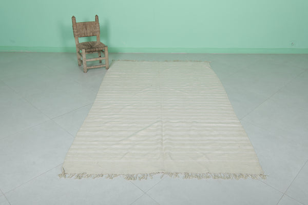 Handwoven Kilim 4.5 FT x 7.2 FT – Authentic Moroccan Rug with Traditional Design