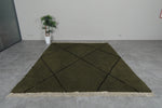 Large Green Moroccan Rug - Custom Wool Rug