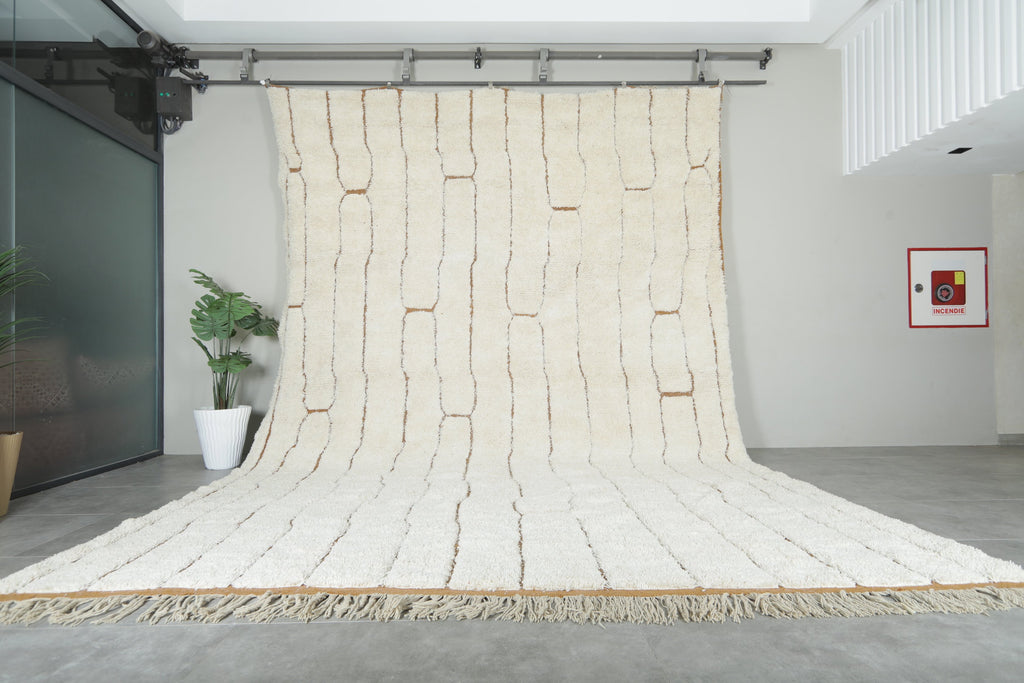 Minimalist wool rug  - Handmade Moroccan rug - Custom rug