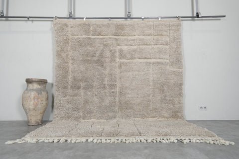 Hand-Knotted Moroccan rug - Custom rug - Wool rug