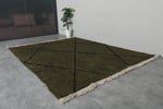 Large Green Moroccan Rug - Custom Wool Rug