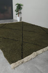 Large Green Moroccan Rug - Custom Wool Rug