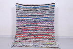 Vibrant Moroccan Berber Rug 4.5 X 6.1 Feet - Handwoven Striped Design