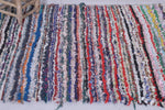 Vibrant Moroccan Berber Rug 4.5 X 6.1 Feet - Handwoven Striped Design