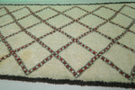 6.2 x 11.7 FT Moroccan Wool Rug - Handmade Berber Carpet with Bold Diamond Pattern