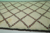 6.2 x 11.7 FT Moroccan Wool Rug - Handmade Berber Carpet with Bold Diamond Pattern