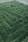 Green Moroccan wool rug 5.8ft x 6.6 ft