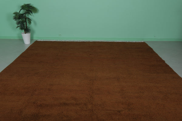 Extra large Moroccan rug in deep earth tone – 11.2 x 14.8 FT